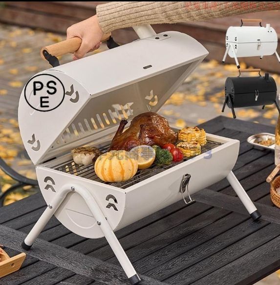 ドラム缶バーベキューコンロ バーベキューグリル キャンプ 大人数 新品・未使用】バーベキューコンロ バーベキューグリル 卓上