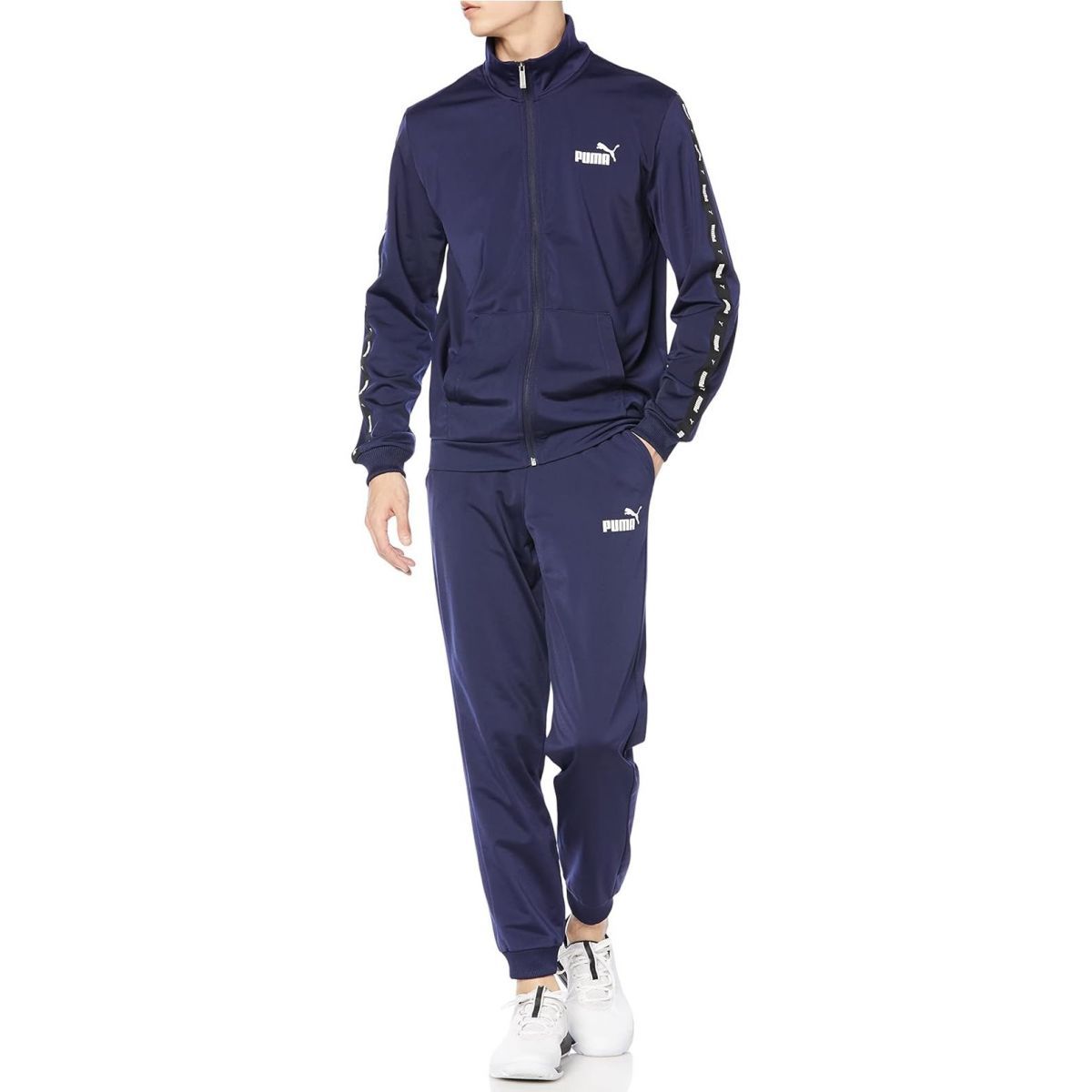 【新品/未使用】 PUMA ジャケットパンツ 上下セット サイズ L 青 作業ウェア PUMA 作業着 上下セット 秋冬 ストレッチ ジャケット