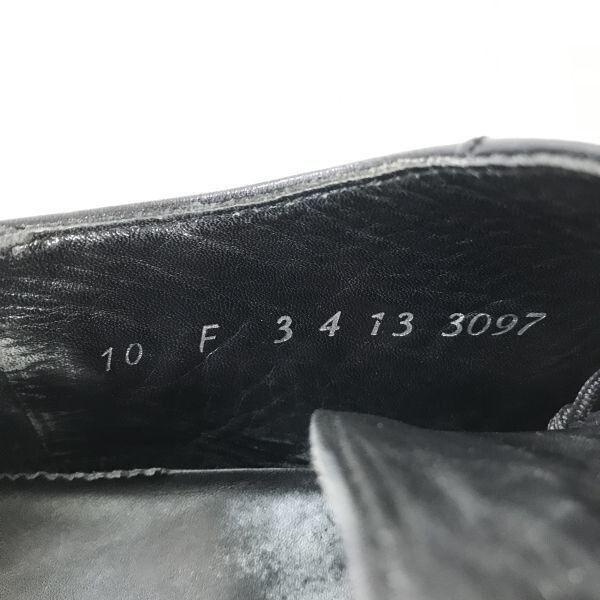 3万 ドイツ製 ロイド Lloyd 本革 スワールモカ 10 F 28.5 黒 BLACK ドレスシューズ ビジネス E-136