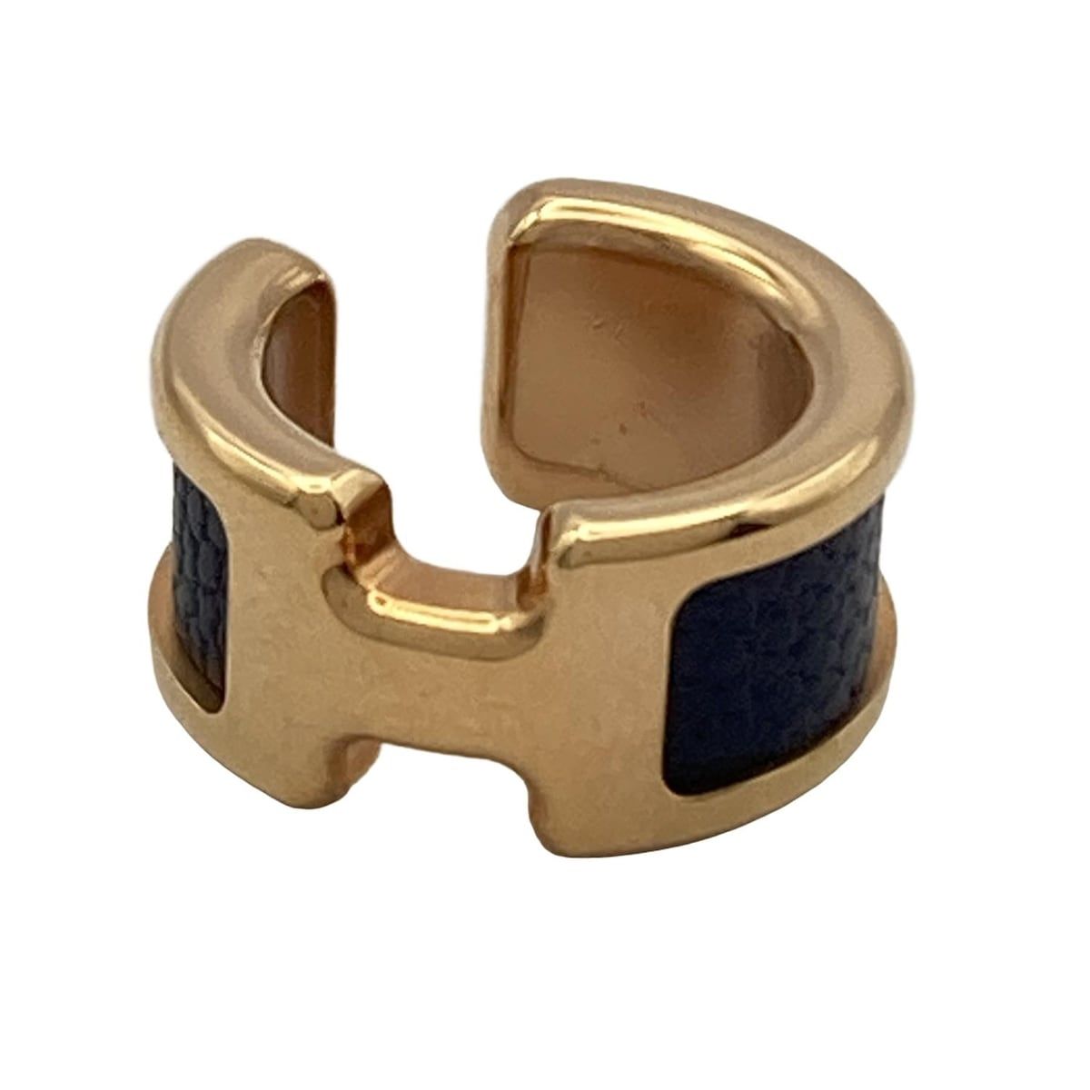 【レザーが大人っぽい♪】HERMES   イヤリング 新作*HERMES* olympe ear cuff/イヤーカフ (HERMES/イヤリング