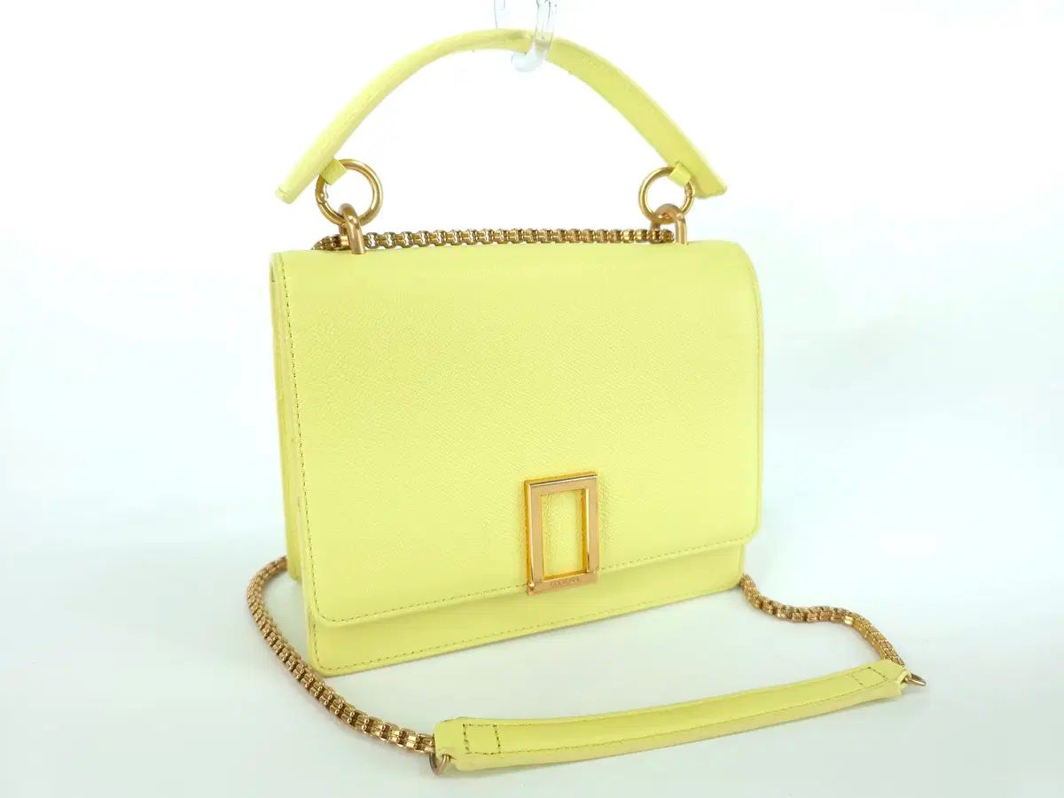 COURONNE COURONNE クロンヌ 黄色 トートバッグ チェーン クロスバッグ