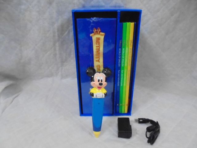 ＊再生 動作保証あり＊h7696 DWEディズニー英語システムワールドファミリー ミッキーマジックペンアドベンチャーセット 1つ穴 幼児英語教材