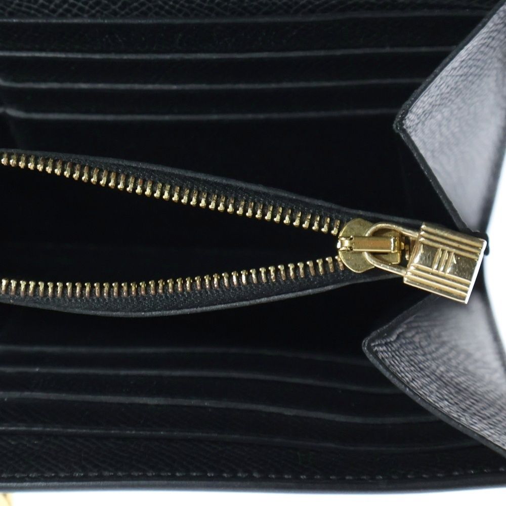 *HERMES* ケリー ポケットロングウォレット ストラップ付 長財布 HERMES エルメス 長財布 ケリーウォレット ロング ヴォー