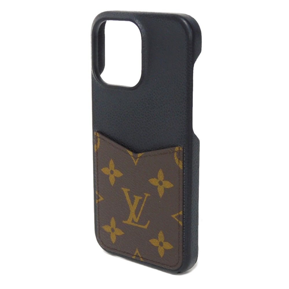 LOUIS VUITTON ルイ ヴィトン iPhone バンパー 15 Pro MAX 現行 LVロゴ フラワー ブラウン ブラック モノグラム ノワール スマホケース M82888