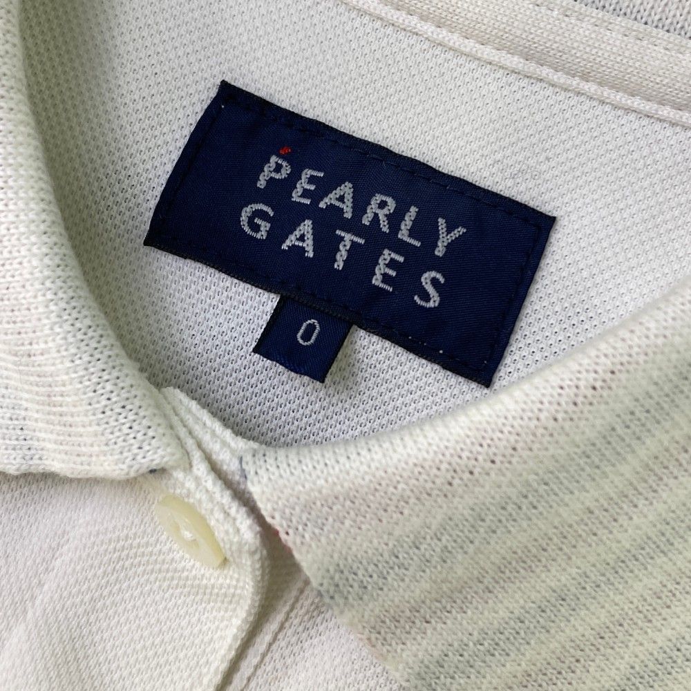 サイズ：0 PEARLY GATES パーリーゲイツ ノースリーブポロシャツ