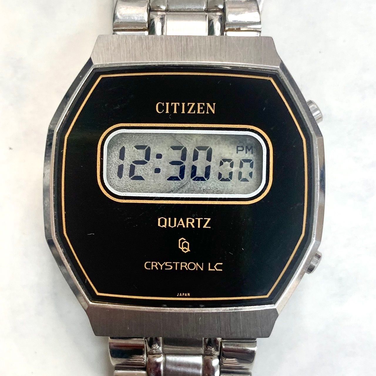 超希少品⭐️ CITIZEN CRYSTRON LC】 シチズンクォーツ クリストロンLC Liquid Crystal 1978年製 4-  097181 TA ALL STAINLESS STEEL ヴィンテージですが稼働品 （AYA） - メルカリ