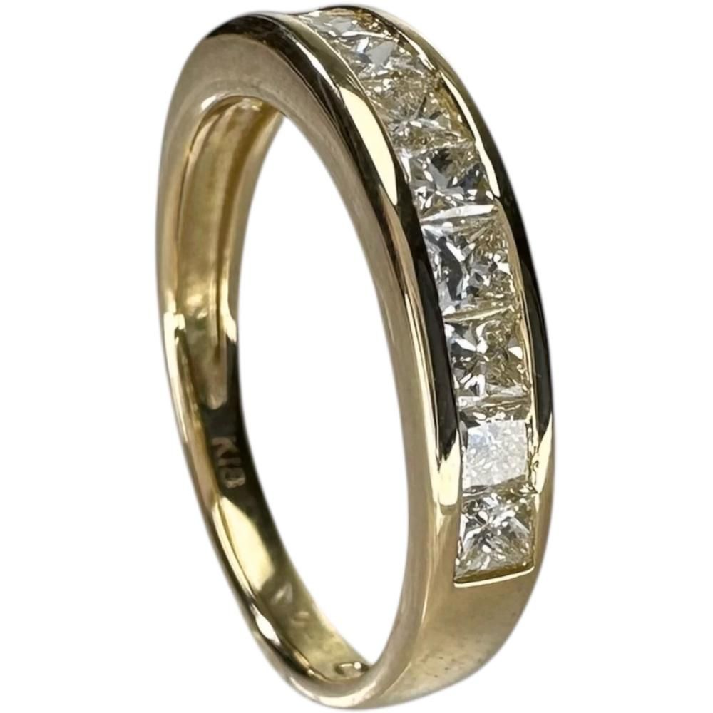 5.5号 ハーフサークル ピンキー ダイヤモンド 0.53ct リング・指輪 K18 