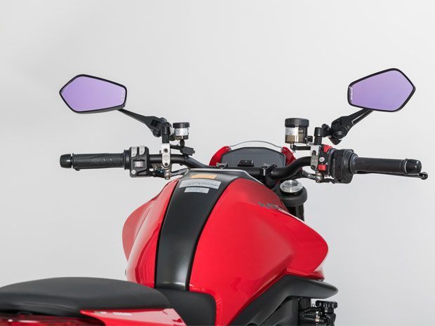 タナックス ナポレオン シャークミラー6 (レイセーブ)NA-013　2本セット NA-013 シャークミラー6 レイセーブ鏡 ブラック 左右共通 タナックス