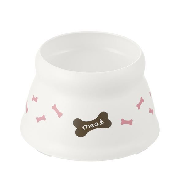 まとめ こぼれにくい 脚付ドッグディッシュ S ホワイト ×10セット