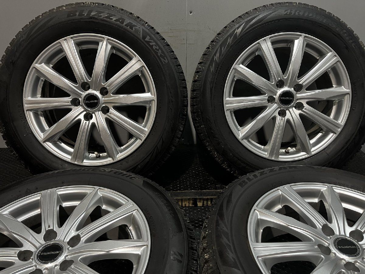 【BS BLIZZAK VRX2 215/50R18】スタッドレス【BALMINUM BR10 18インチ 7.5J5HPCD114.3+53】23年製 ヤリスクロス CX-3等　(KTJ443)クレジットカード QRコード決済可能 BS BLIZZAK VRX2 215/50R18】スタッドレス【BALMINUM BR10 18インチ