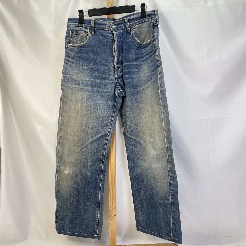 01w-2718 リーバイス Levi's  702 デニムパンツ W33L36 ブルー ダメージジーンズ ボトムス   【中古品】
