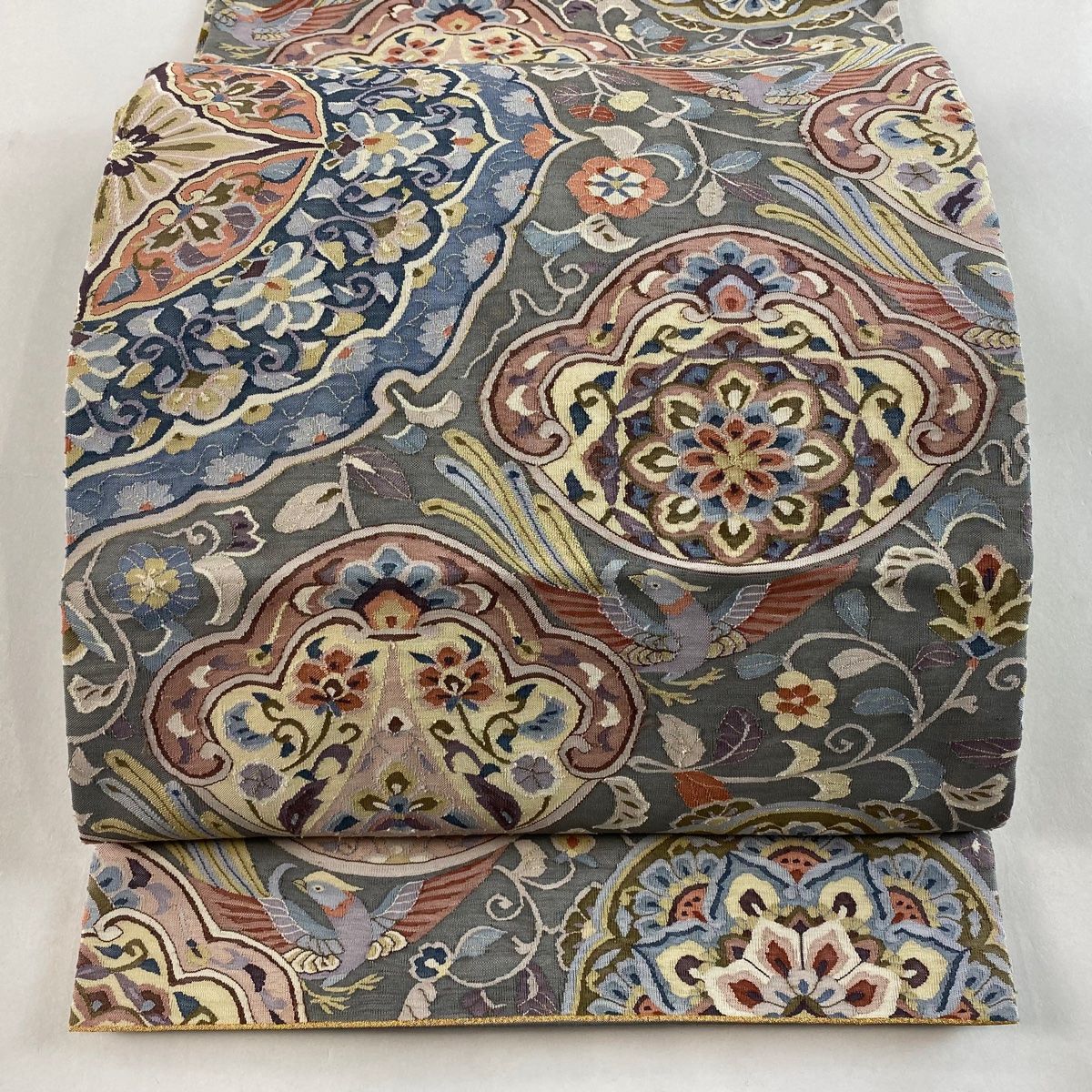 よしみす 本金泥箔 西陣 広裳佳苑謹製 袋帯 希少 袋帯 西陣 広瀬織物