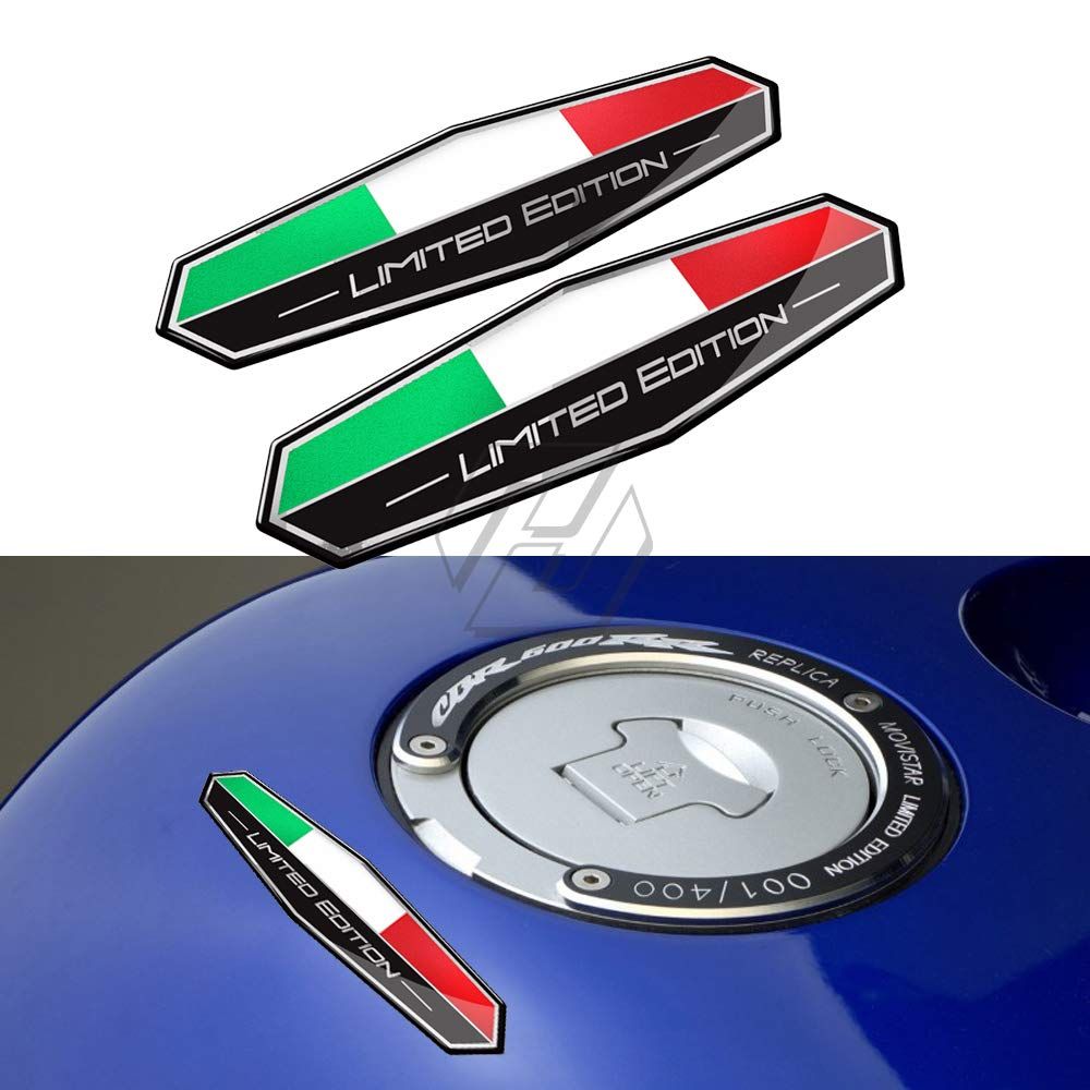 HOMTRU 3D モーターバイク デカール イタリア国旗ステッカー 限定版 ステッカー オートバイ 車 しっぽ ボディステッカー 