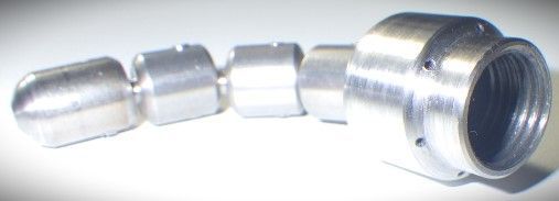 Hose Pro オリジナル 排水管洗浄 高圧洗浄 スズラン180°型洗管ノズル ステンレス製 １ Φ１. 孔