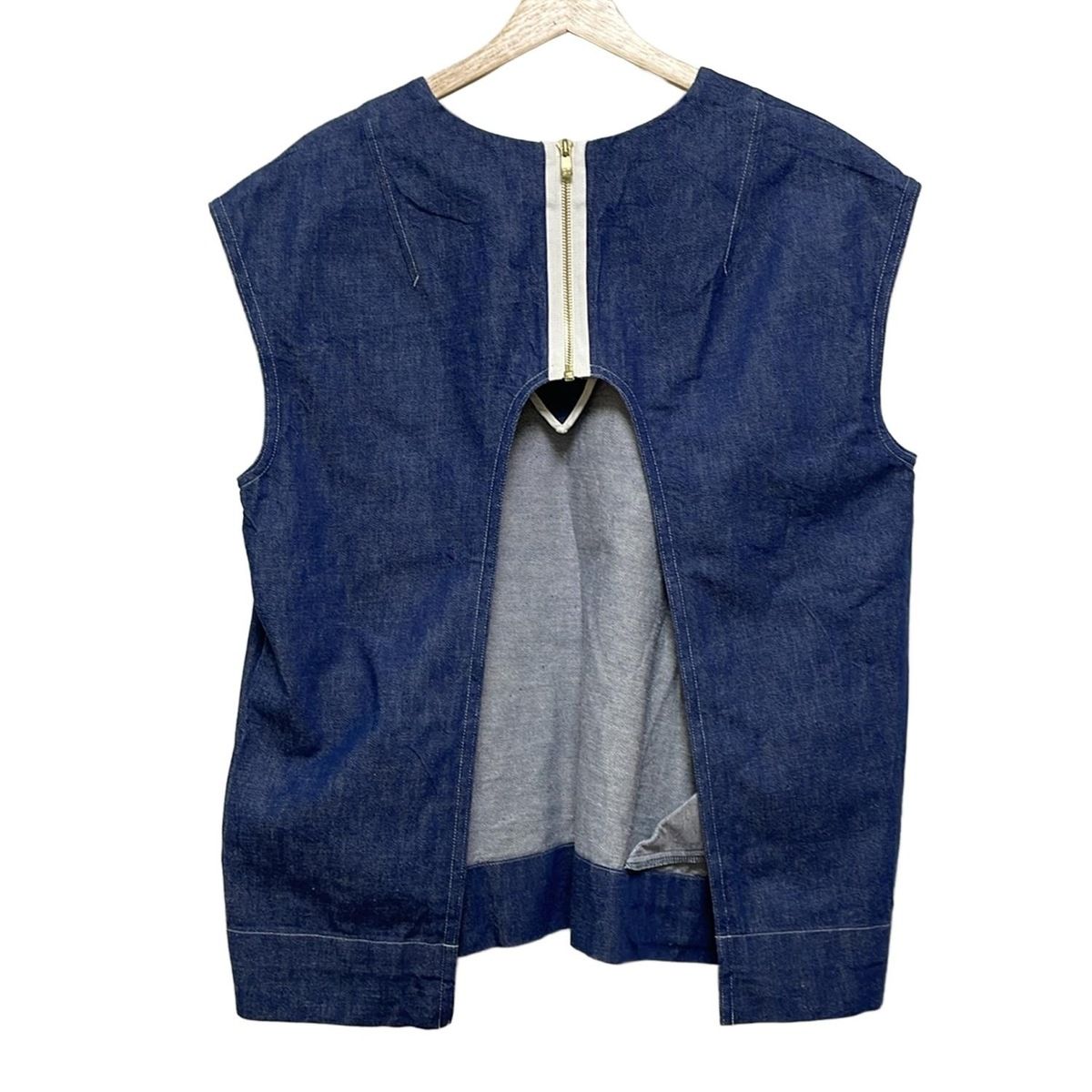 shirocon パフュームサテンジャケット ネイビー 36 yori Shirocon パ