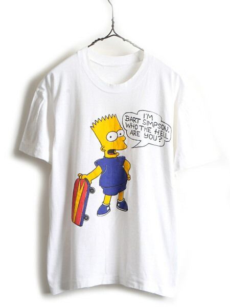 90s オールド □ シンプソンズ プリント 半袖 Tシャツ ( メンズ レディ