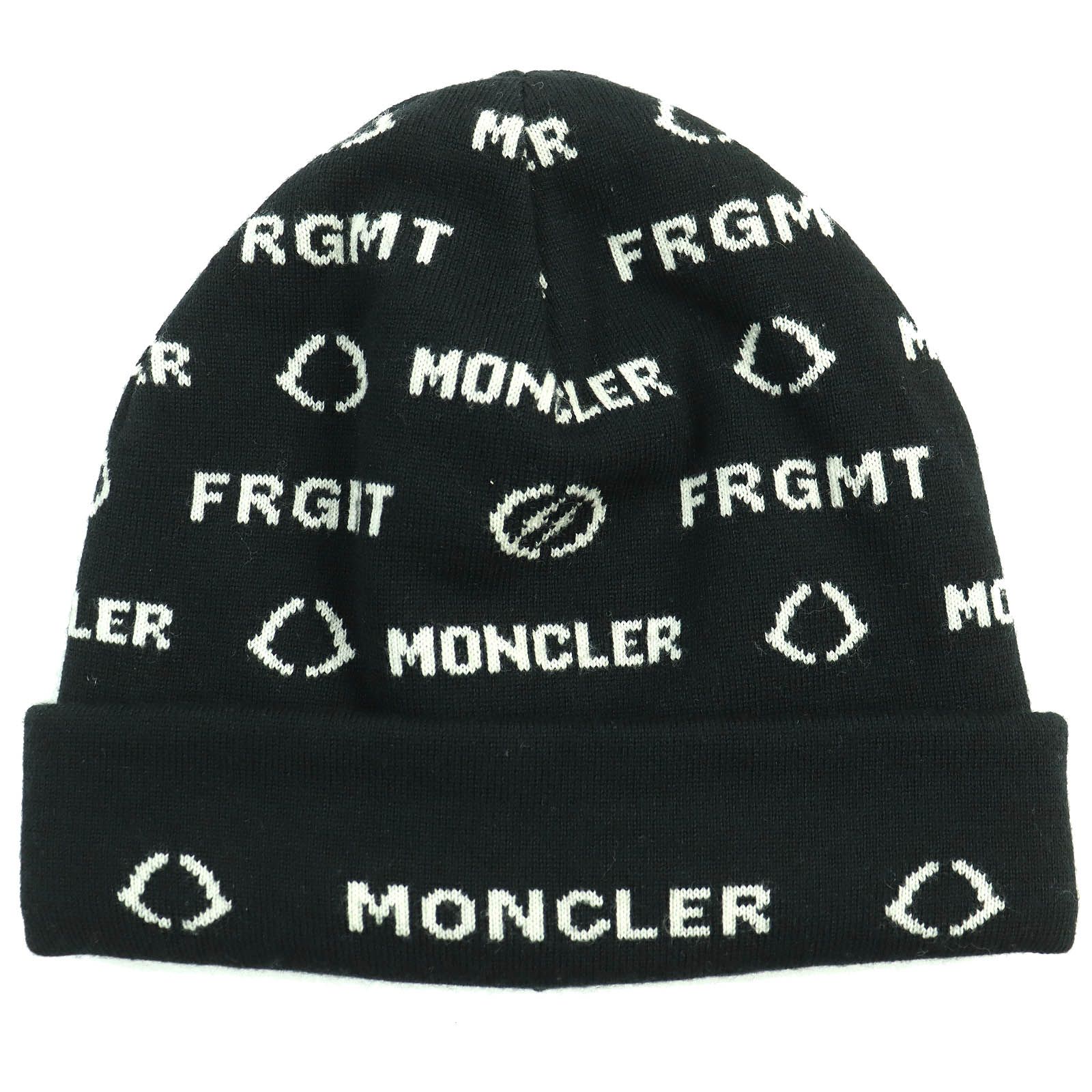 極美品△MONCLER GENIUS 7 モンクレール ジーニアス 7 FRAGMENT BERRETTO TRICOT 藤原ヒロシ ビーニー ニットキャップ  帽子 ブラック ホワイト イタリア製 正規品 メンズ オススメ◎ - メルカリ