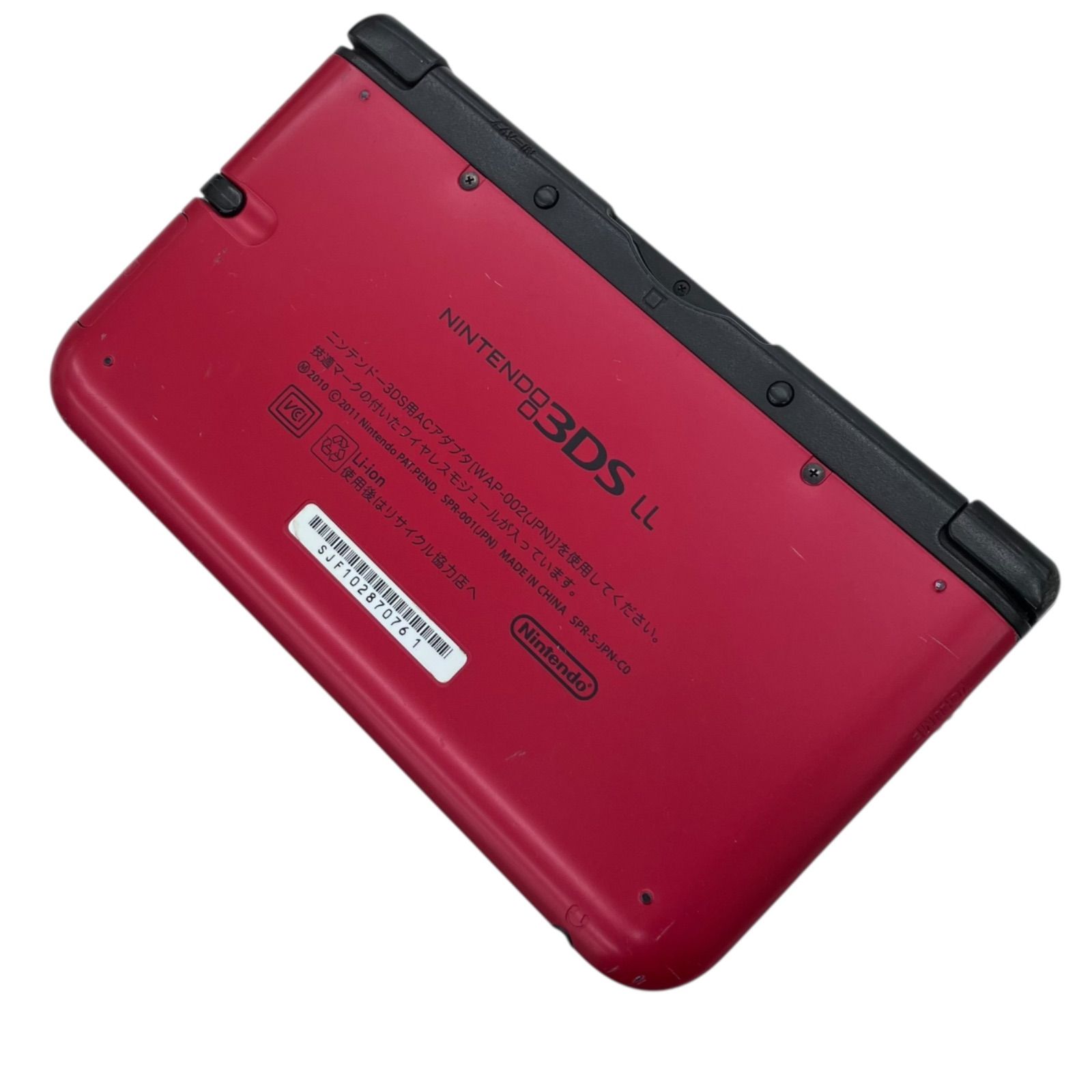 中古 Nintendo 3DS LL本体 レッド×ブラック ジャンク 中古 Nintendo 3DS LL本体 レッド×ブラック ジャンク