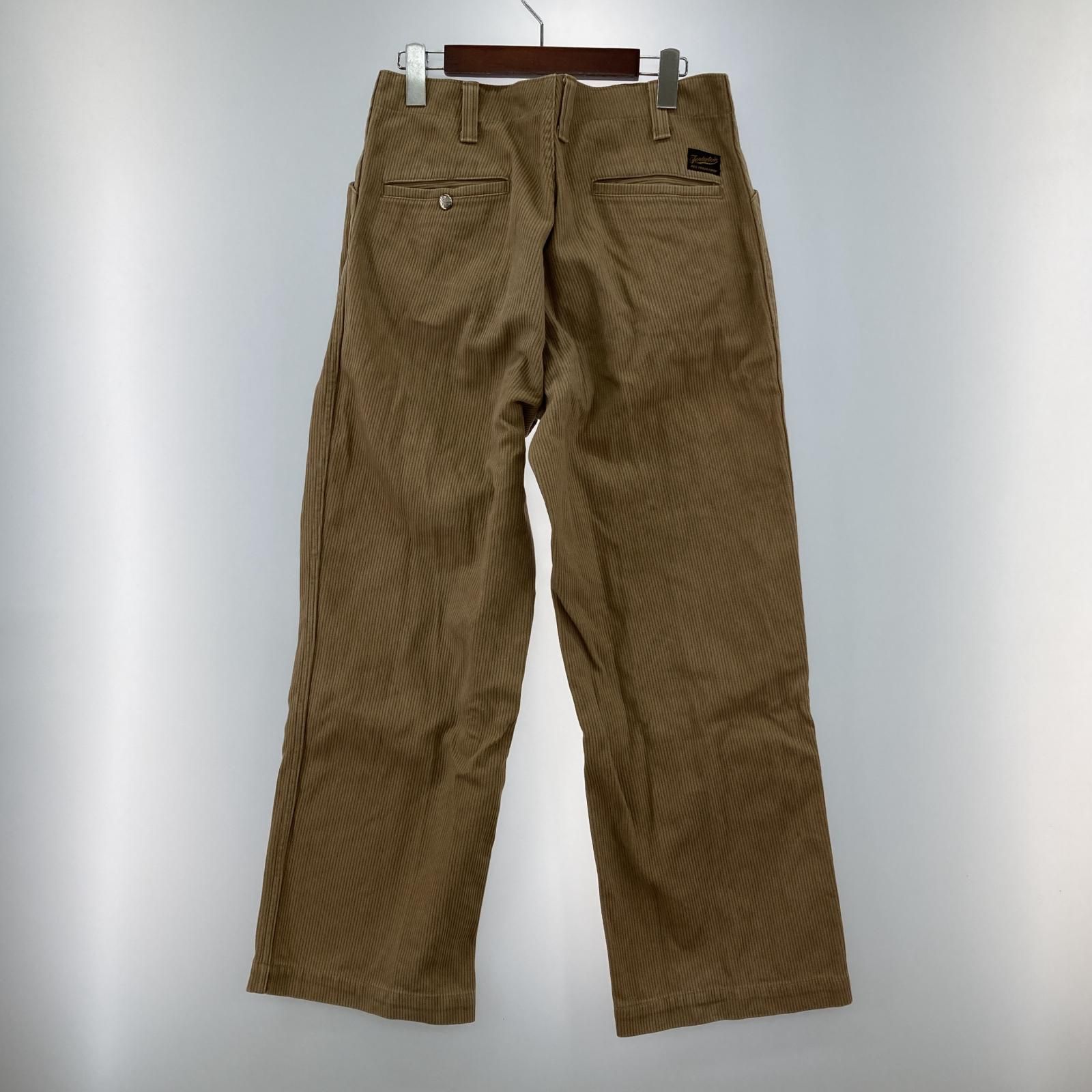 TENDERLOIN テンダーロイン ストライプパンツ sizeXS/ベージュ メンズ