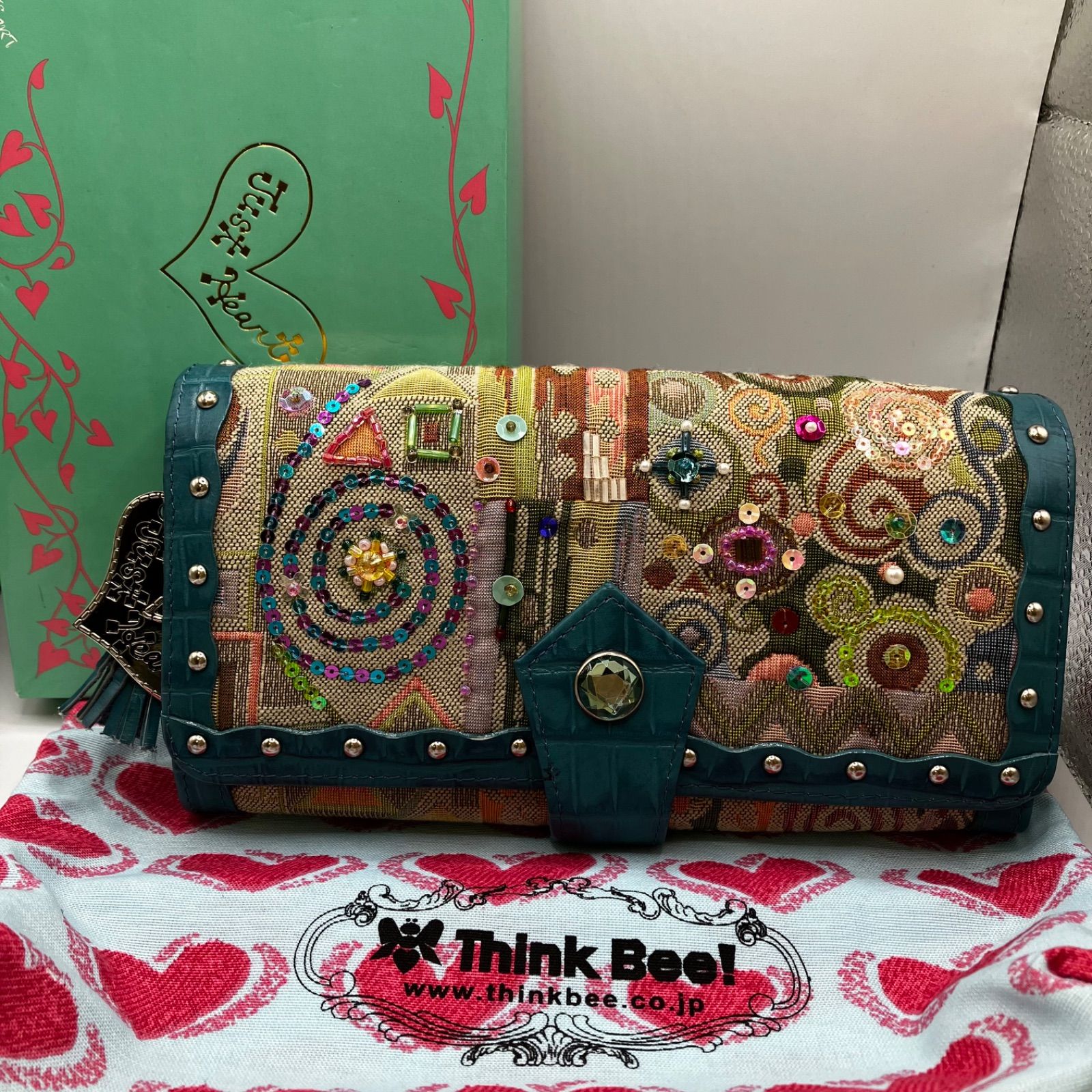 4276 Think Bee! シンクビー！ ゴブラン織り 長財布 財布 クリムト 