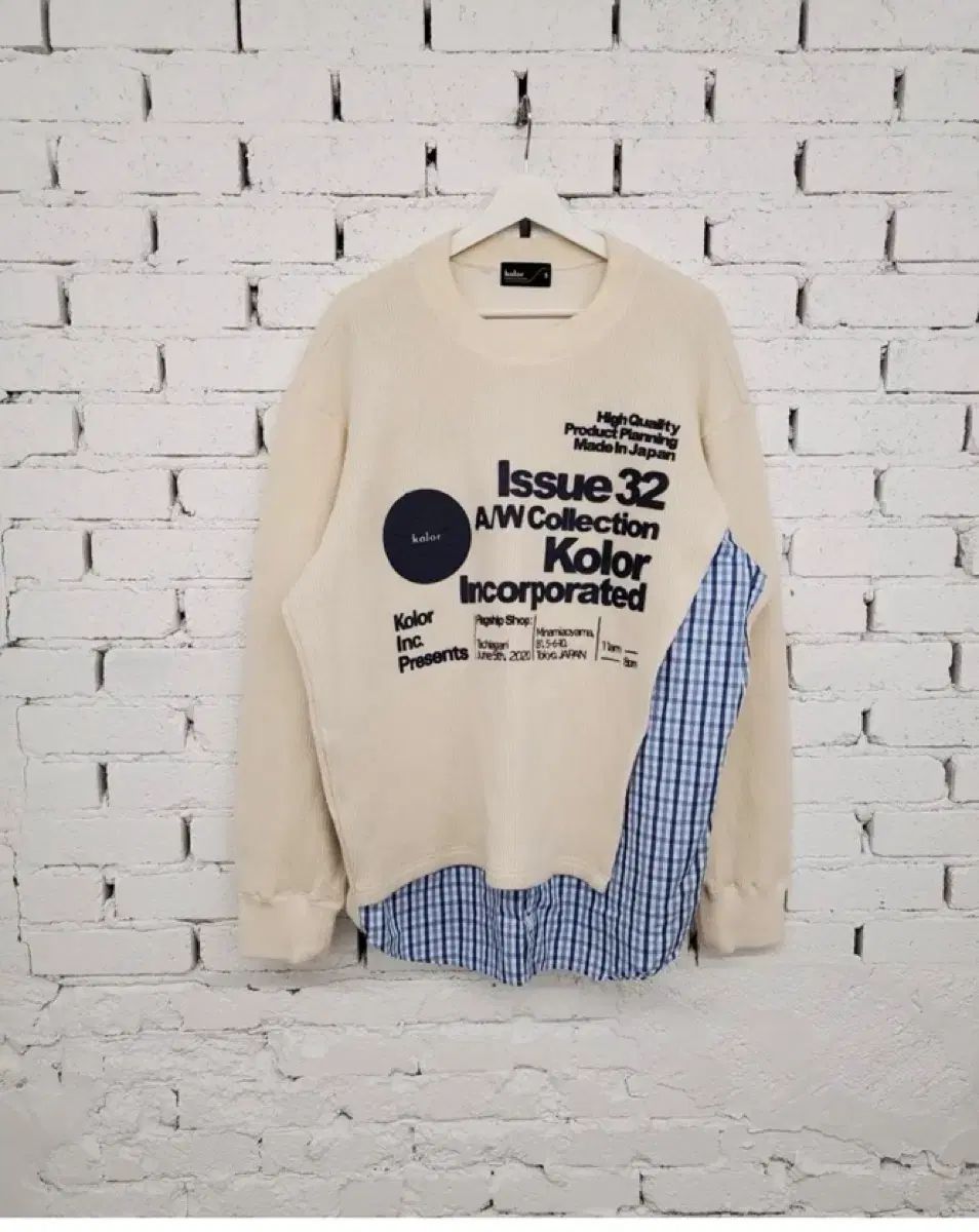 Kolor カラー ミックスニット