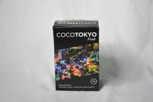 10kg COCO TOKYO シーシャ チャコール 炭 フラット 1200個