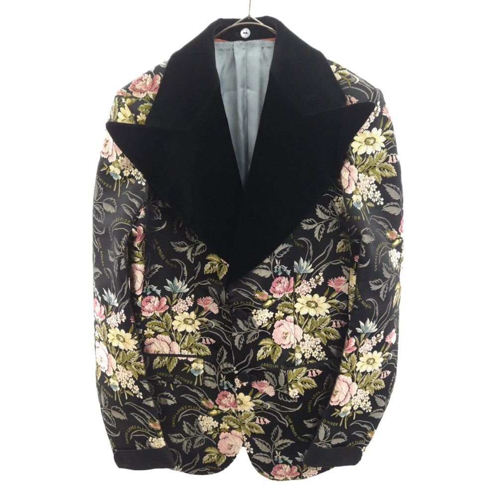 GUCCI (グッチ) 19SS SILK FLOWER BLAZER シルク 総柄花柄 ブレザー