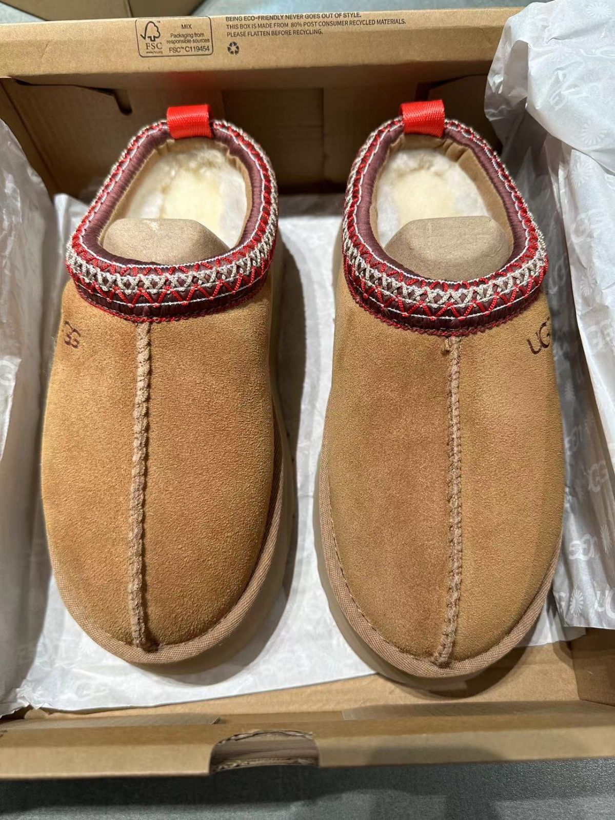 ランキングや新製品 TAZZ UGG アグ 靴 レディース チェスナット