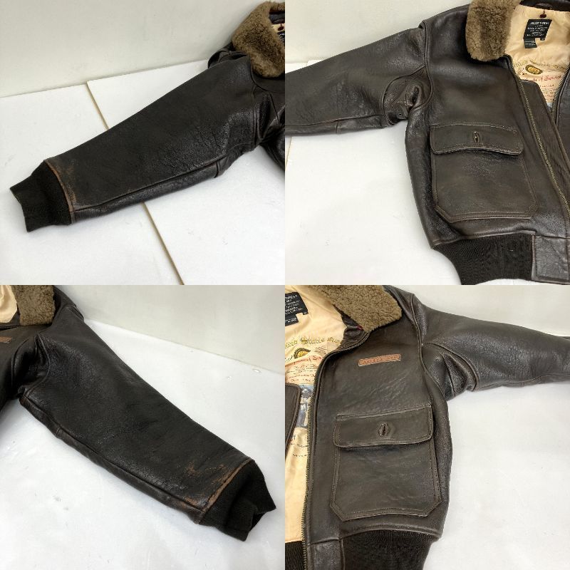 AVIREX アビレックス G-1 レザー ジャケット ブラウン Mサイズ