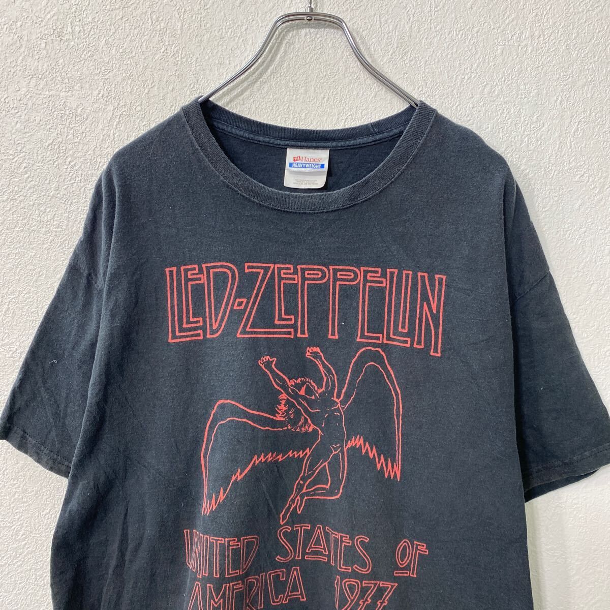 Hanes LED-ZEPPELIN 半袖 プリントTシャツ XL ブラック ヘインズ
