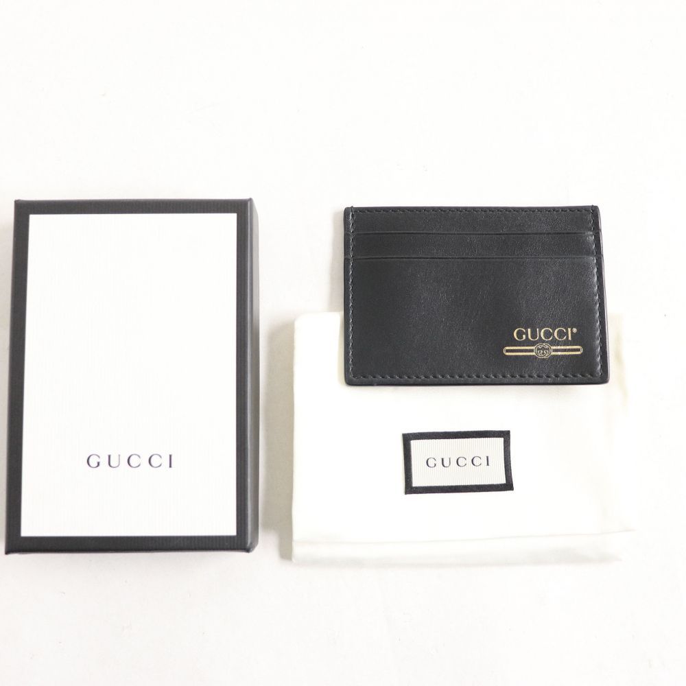 グッチ GUCCI マネークリップ 極美品▽GUCCI グッチ 547594 ロゴ入り マネークリップ付 レザー