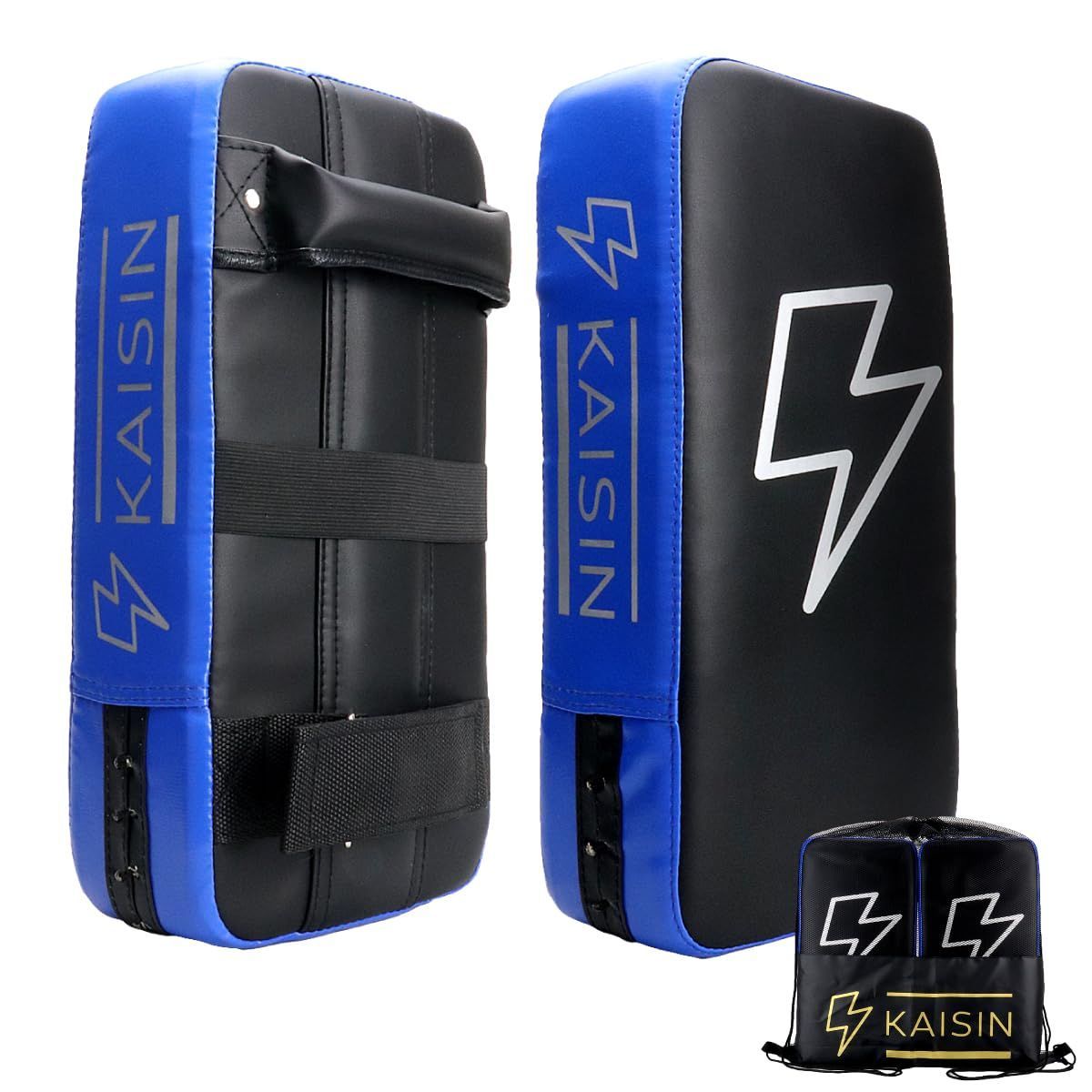 新品 KAISIN キックミット キックボクシング 空手 ボクシング ミット 2個セット 【現役キックボクサー監修】