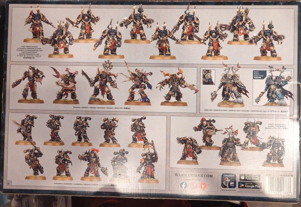 GAMES WORKSHOP WARHAMMER40000 CHAOS SPACE MARINES Veterans of the Long War Chaos Space Marines Battleforce