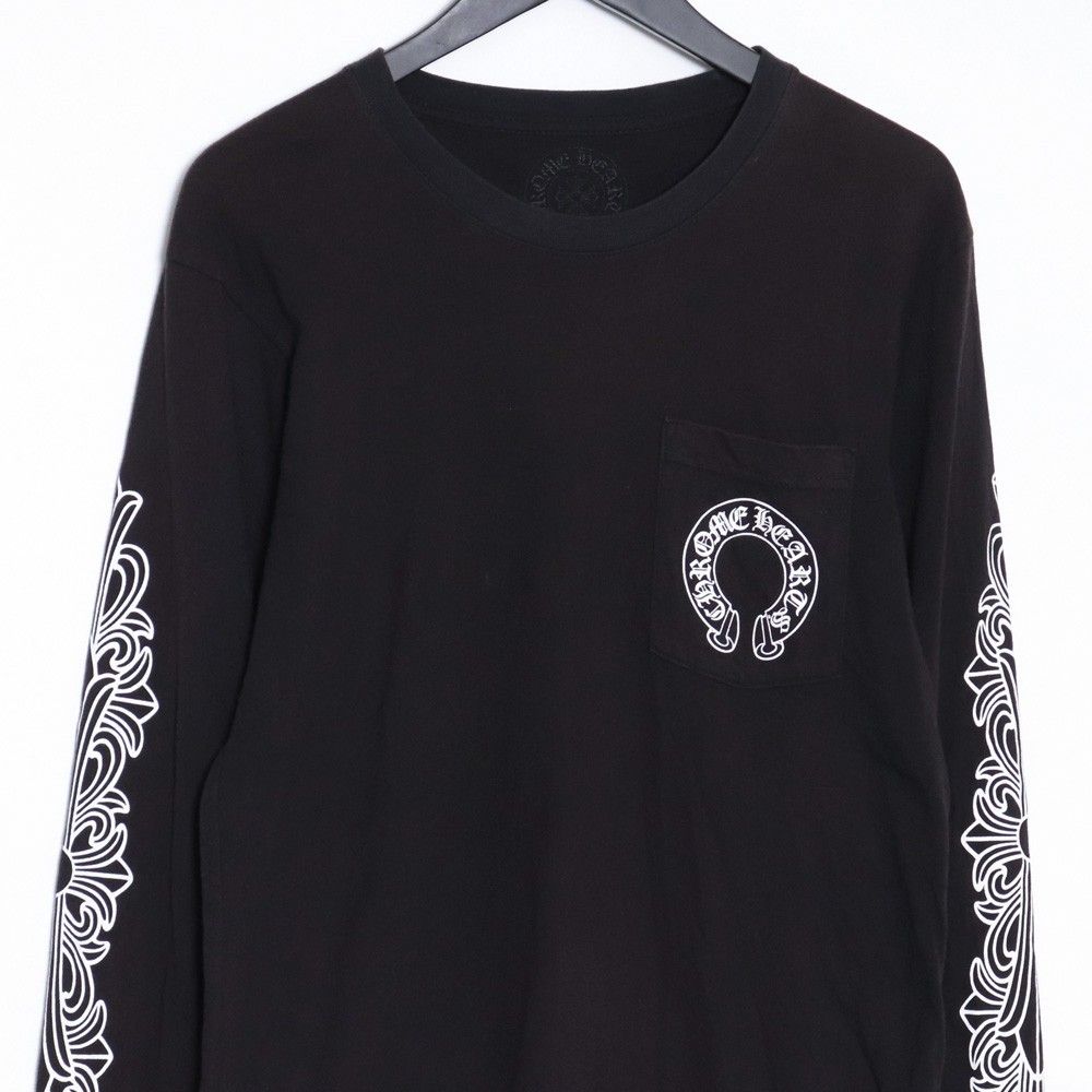 CHROME HEARTS ホースシュー&フローラルクロス ロングスリーブT