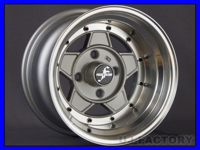 【全国送料無料】 フォーカスレーシングファイブ 14×9.0/-25 114.3-5H/シルバー×2本　旧車　FOCUS RACING FIVE　5穴【代引不可】　※センターキャップは付属しません　フォーカスレーシングFIVE　14