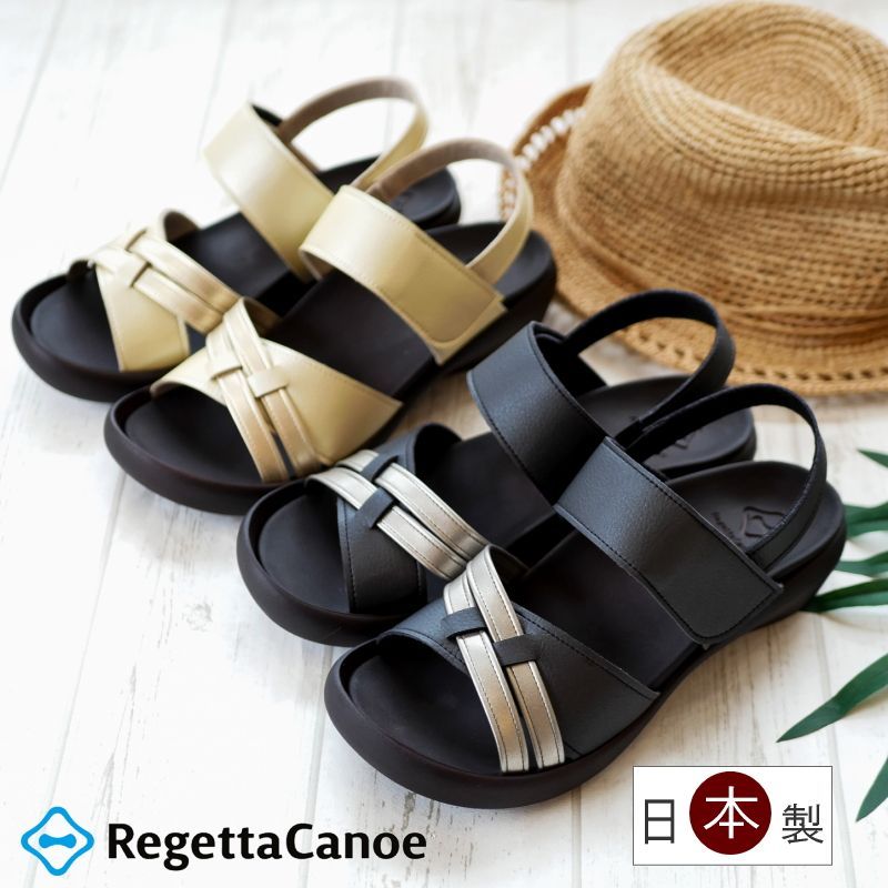 RegettaCanoe リゲッタカヌー サンダル 日本製 ウエッジ 面 RegettaCanoe リゲッタカヌー サンダル 日本製 ウエッジ 面