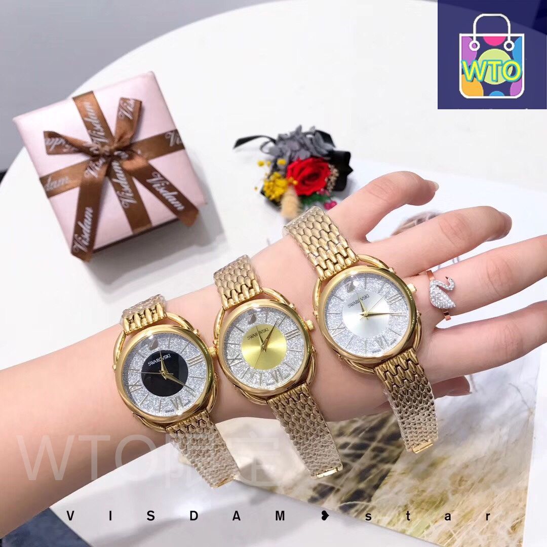 SWAROVSKI 腕時計 今日特価】SWAROVSKI スワロフスキー 輝きのクォーツ腕時計 4 色