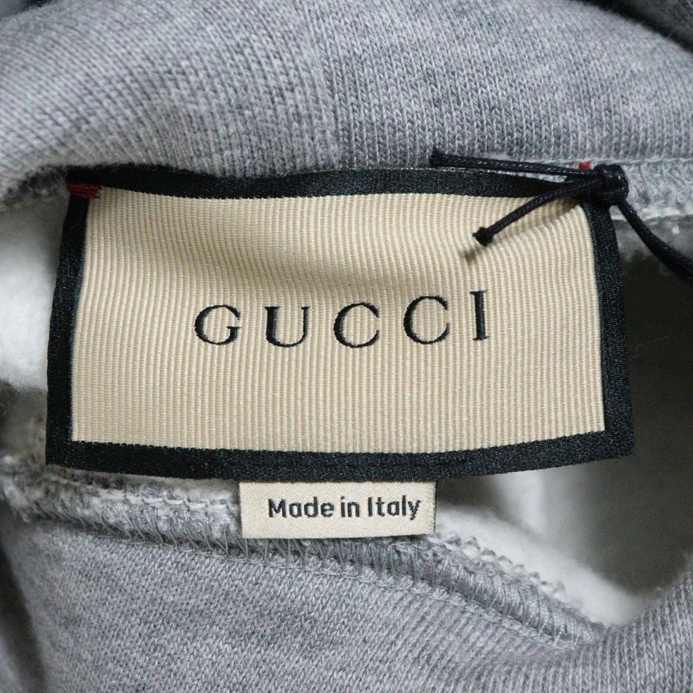 新品未使用】GUCCI グレー フード付きパーカー 768454 24SS