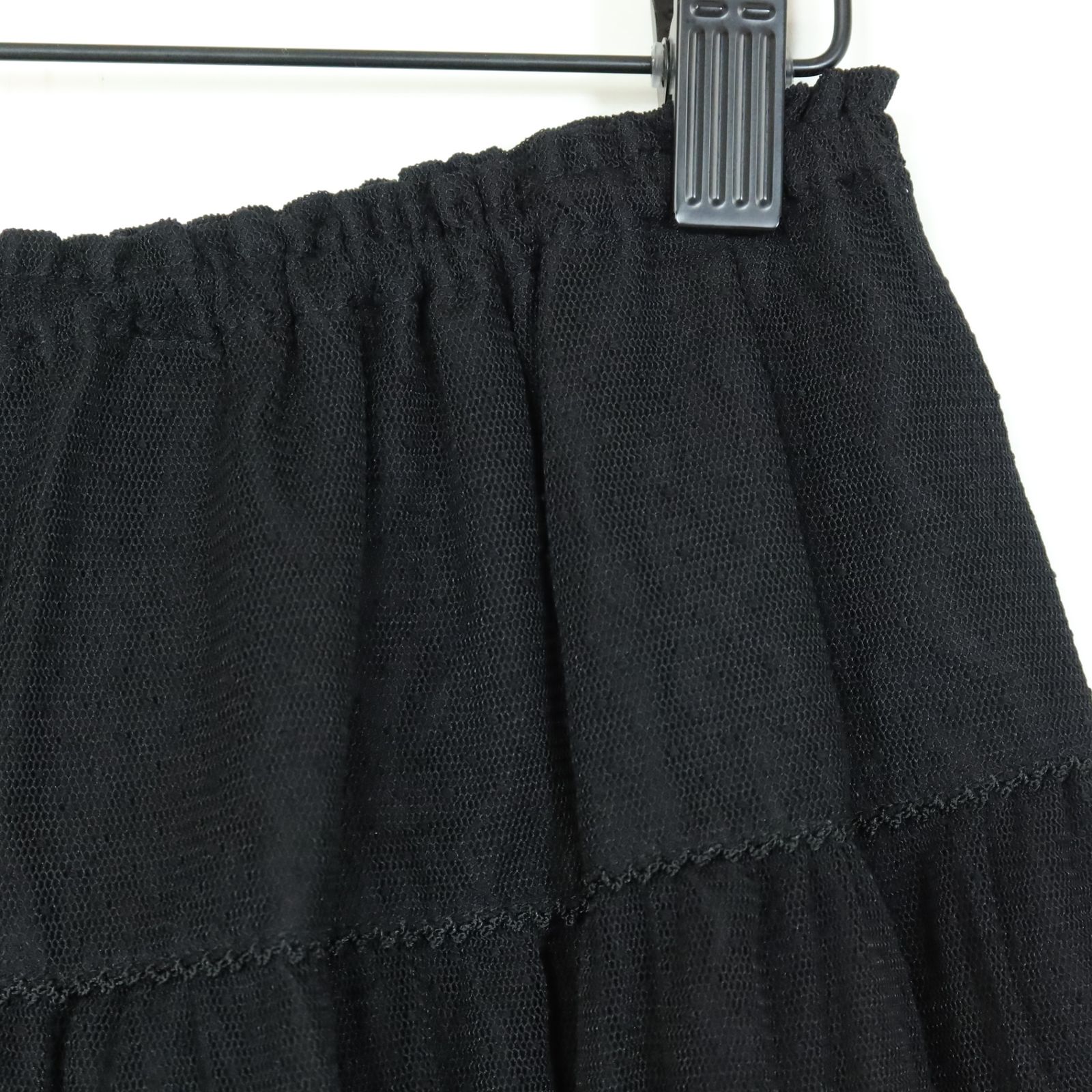 美品　ピンクハウス　ドット柄フリルスカート 黒 レースフリル使いスカート｜ピンクハウスオフィシャルオンライン