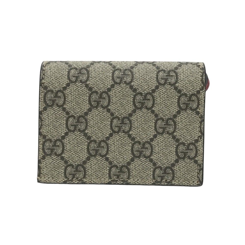 GUCCI グッチ 476050・525040 二つ折り財布 さくらんぼ ベージュ系  