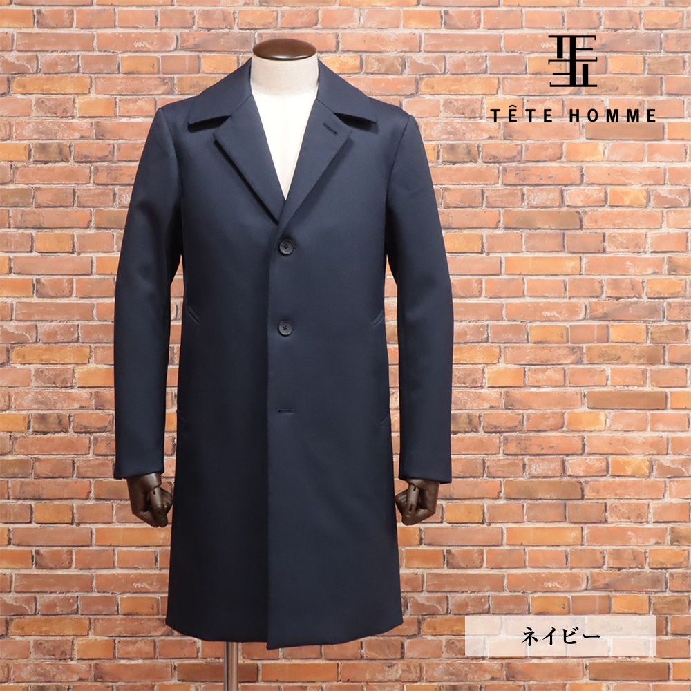 24秋冬/TETE HOMME/3Lサイズ/チェスターコート 1024691021