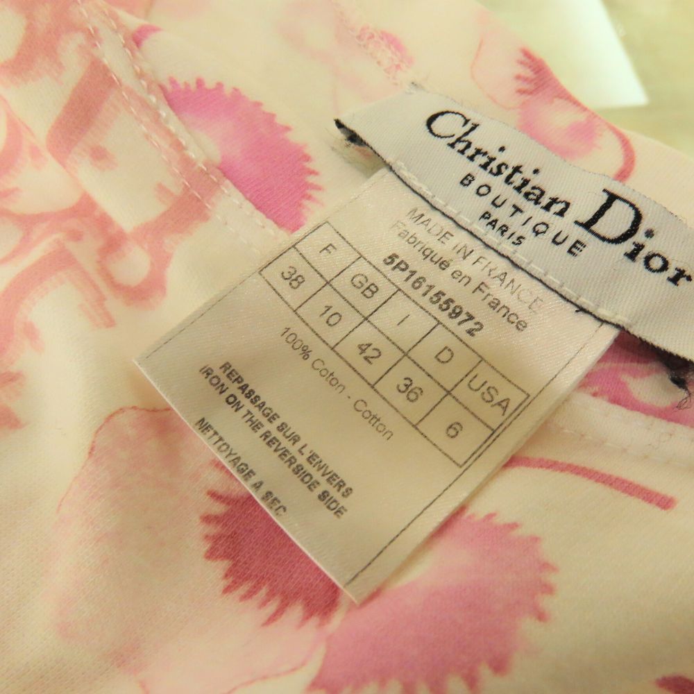 Christian Dior ピンク タンクトップ USA 6 Christian Dior ピンク タンクトップ USA 6 Vtg Christian Dior By