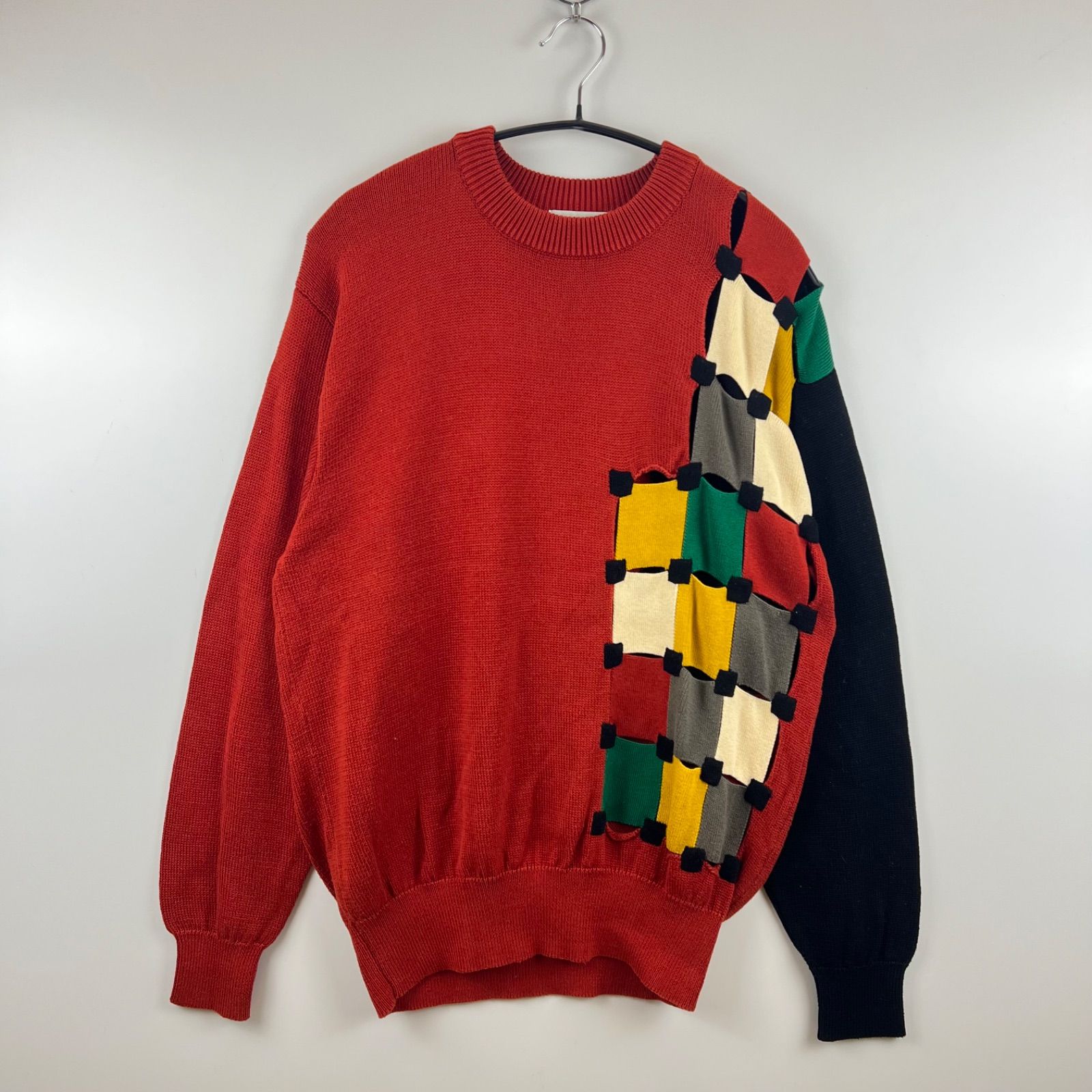 MONSIEUR NICOLE 80s archive pattern knit sweater ムッシュ