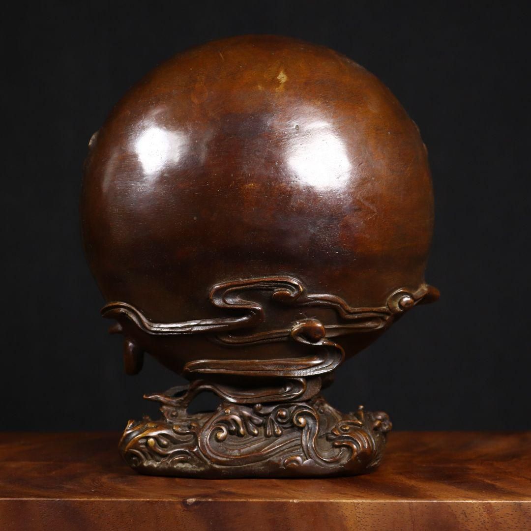 銅製 観音菩薩 置物 背光自在観音 水月観音 装飾品 工芸品 美術品 銅製 観音菩薩 置物 背光自在観音 水月観音 装飾品 工芸品 美術