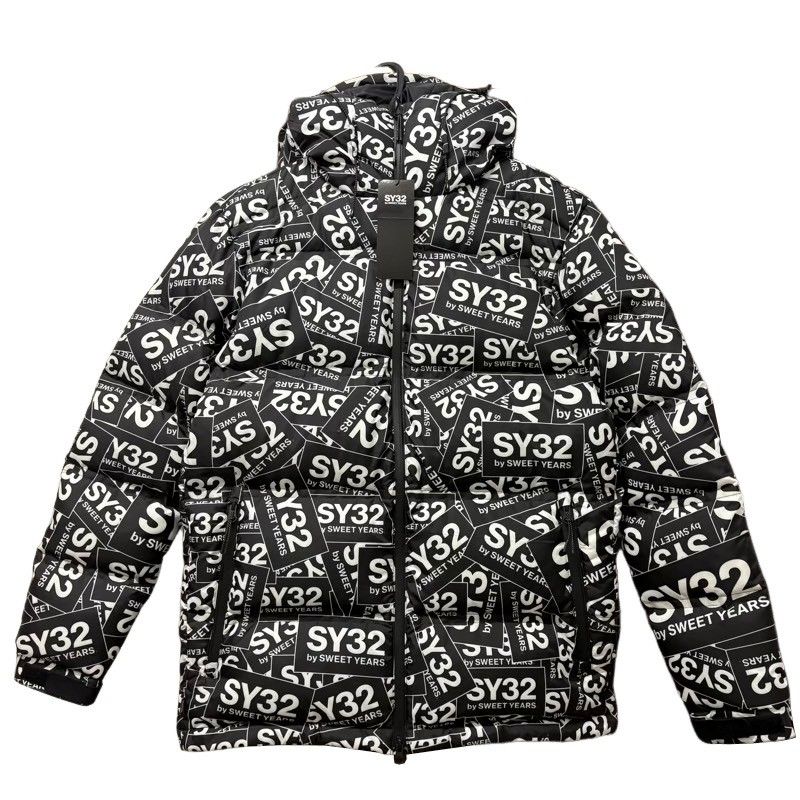 SY32 GRAPHIC DOWN JK 11505 BOX LOGO ダウンジャケット Mサイズ 22505K110