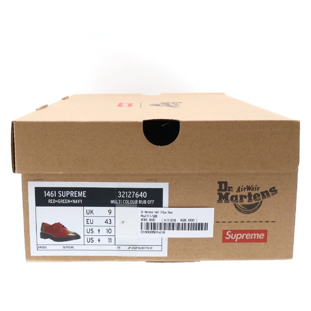 SUPREME (シュプリーム) × Dr.Martens 1461 3 Eye Shoe Red ドクター