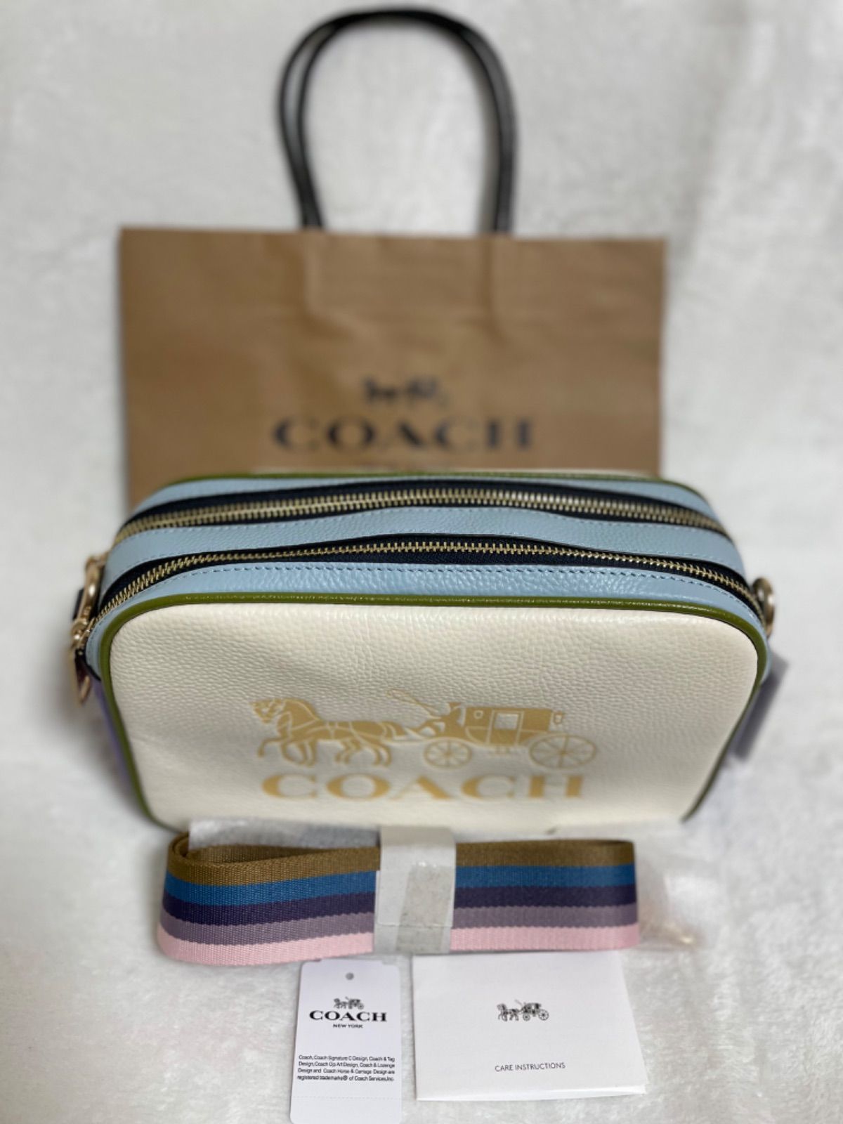 新品 コーチ COACH ボディバッグ レディース チョークマルチ www