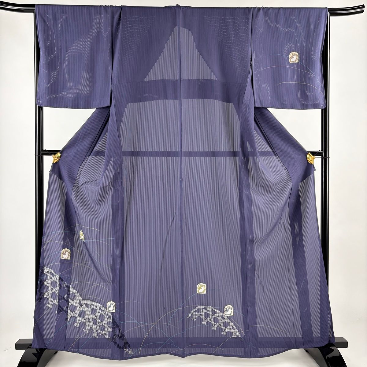 LL寸 極上縮緬地 総刺繍 豪華 訪問着（正絹）HH2147すももひめ 楽天市場】訪問着 手刺繍 総刺繍 正絹 桜 桜枝 駒羽二重 最高級丹後