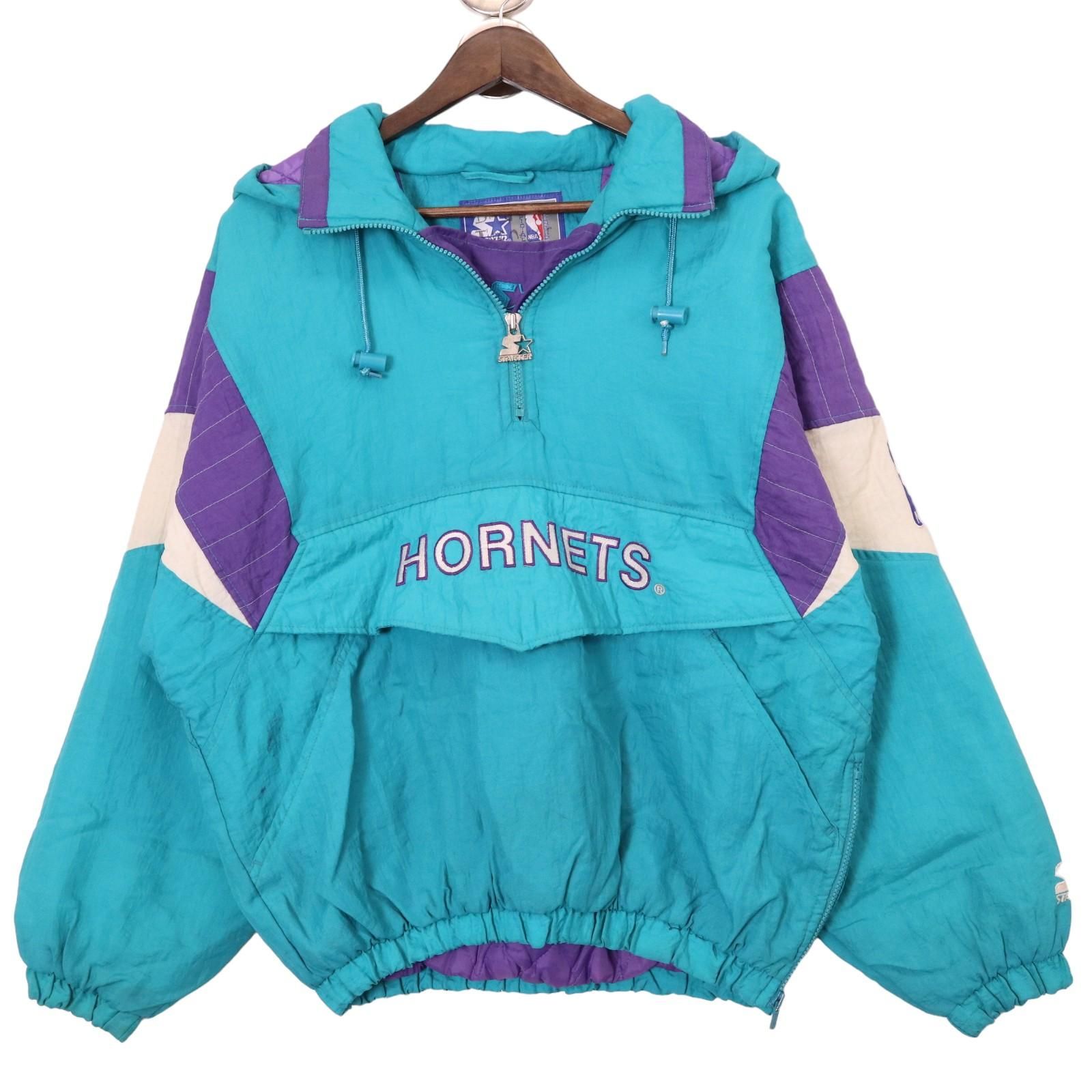 スターター starter NBA ホーネッツ ナイロンジャケット 中綿90s