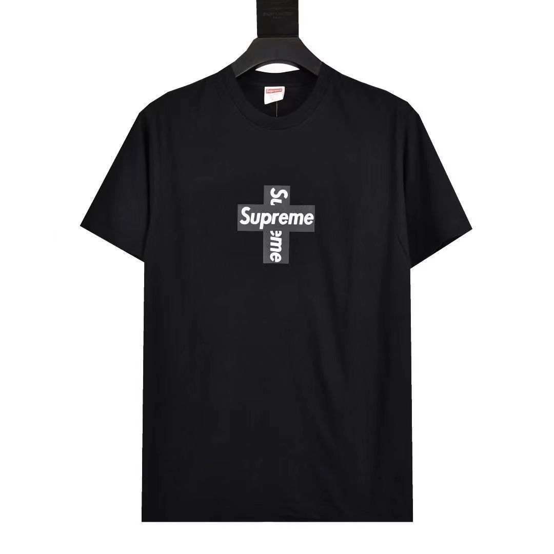 Supreme クロスボックスロゴTシャツブラック